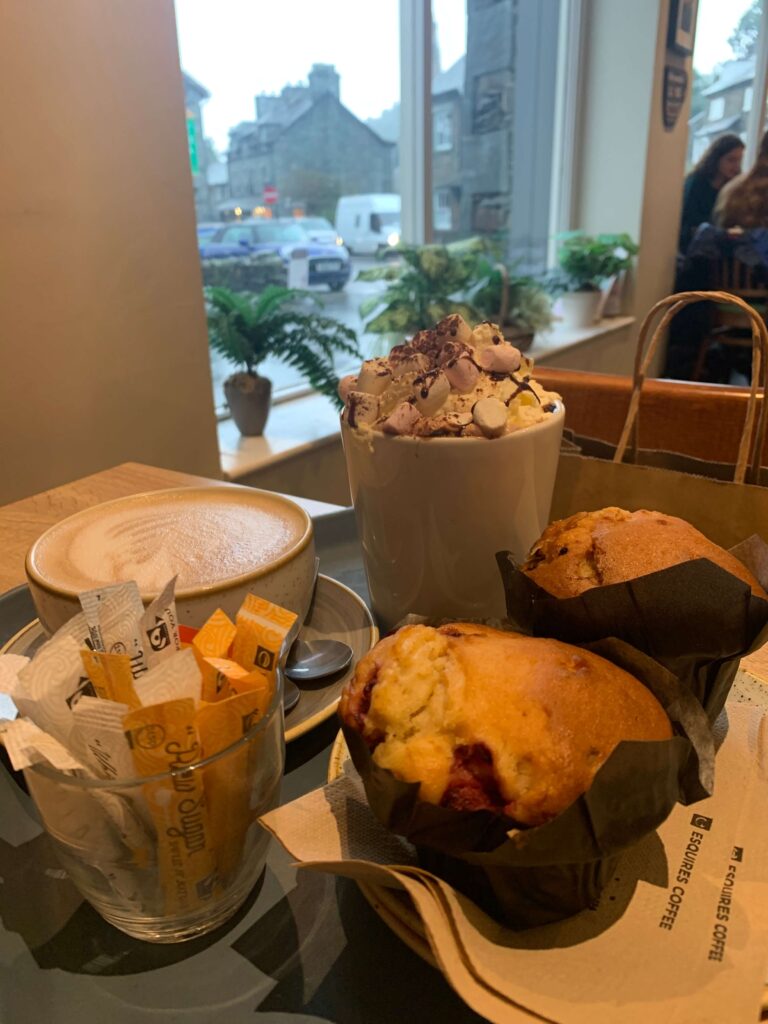 Muffins and coffee