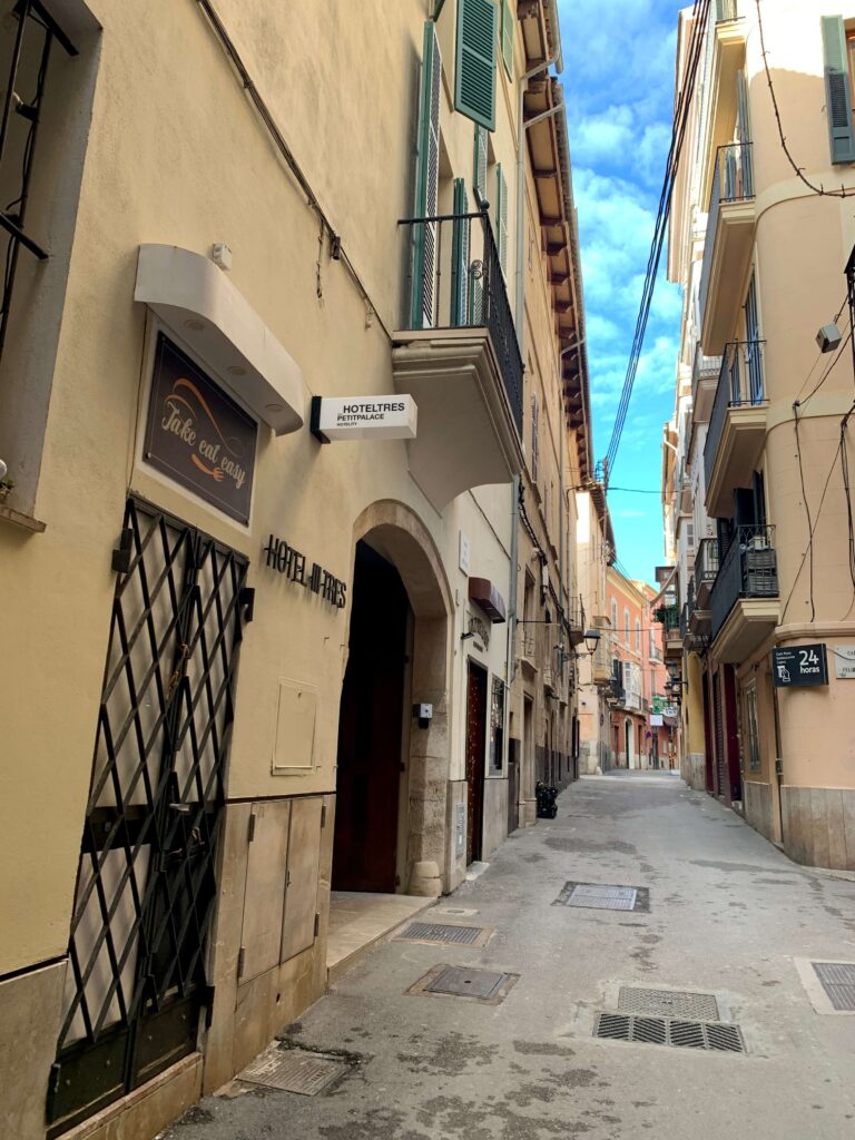 Narrow street in Palma's old town