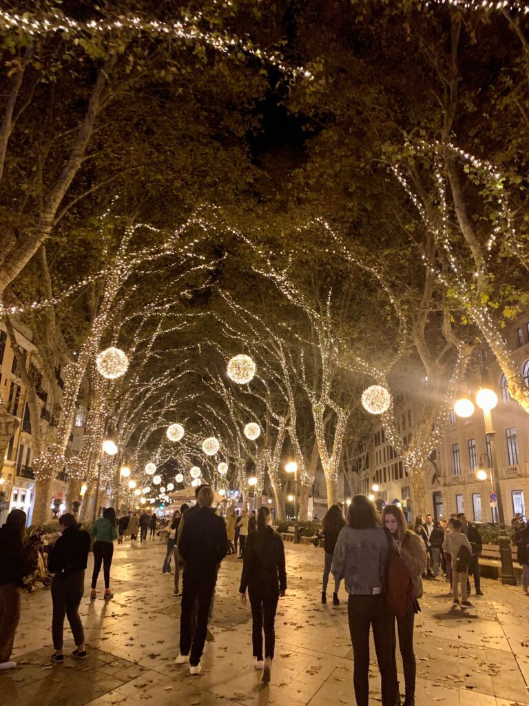 Christmas lights in Palma
