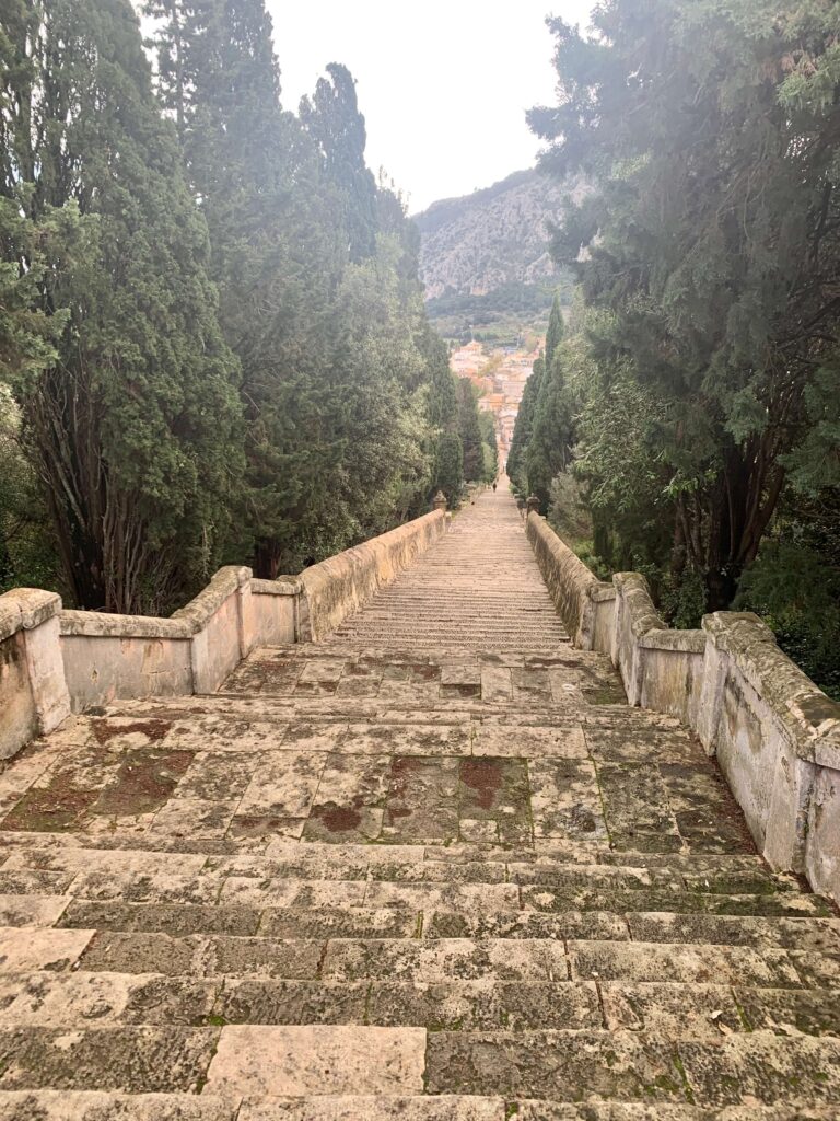 Steps down to Pollenca