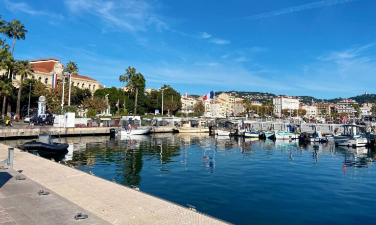 Harbour in Cannes in the South of France