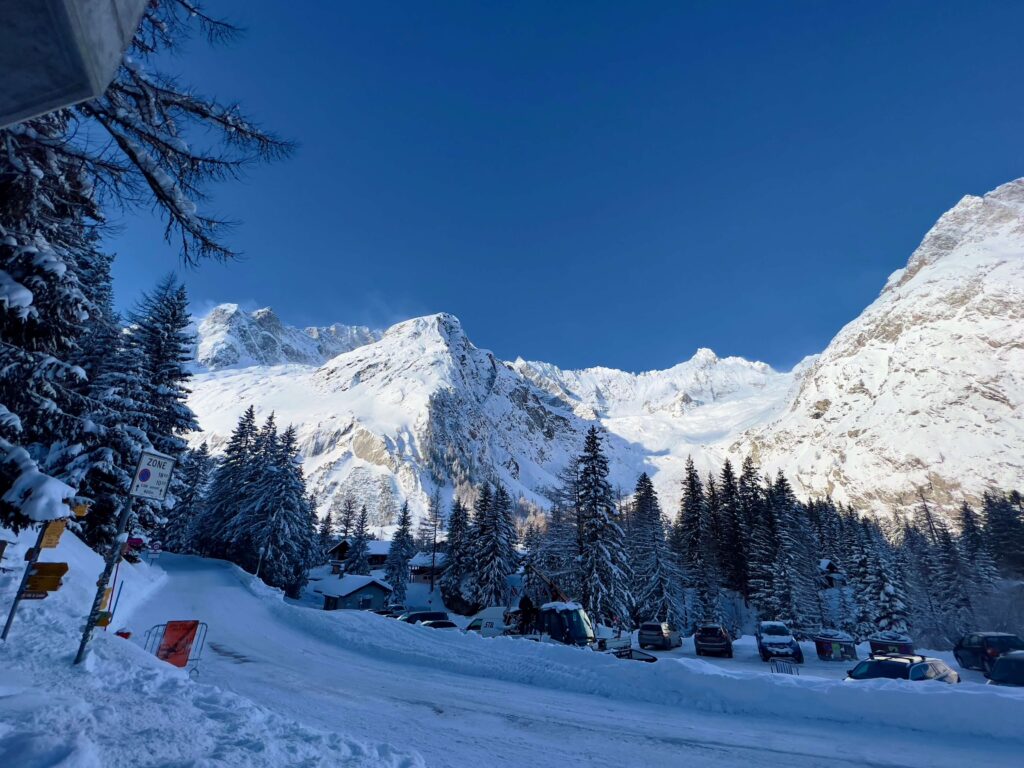 La Fouly ski resort in the Swiss Alps