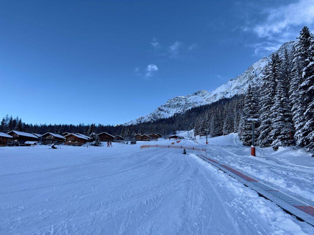 La Fouly ski resort in the Swiss Alps.