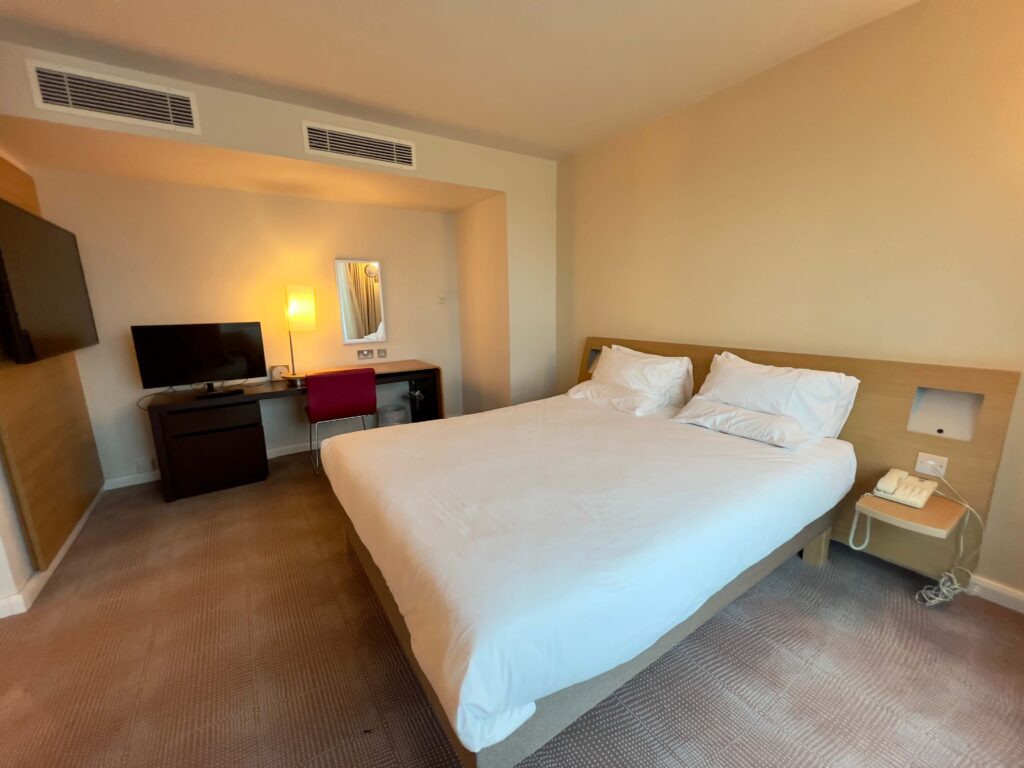 One of the bedrooms at Novotel Reading Centre.