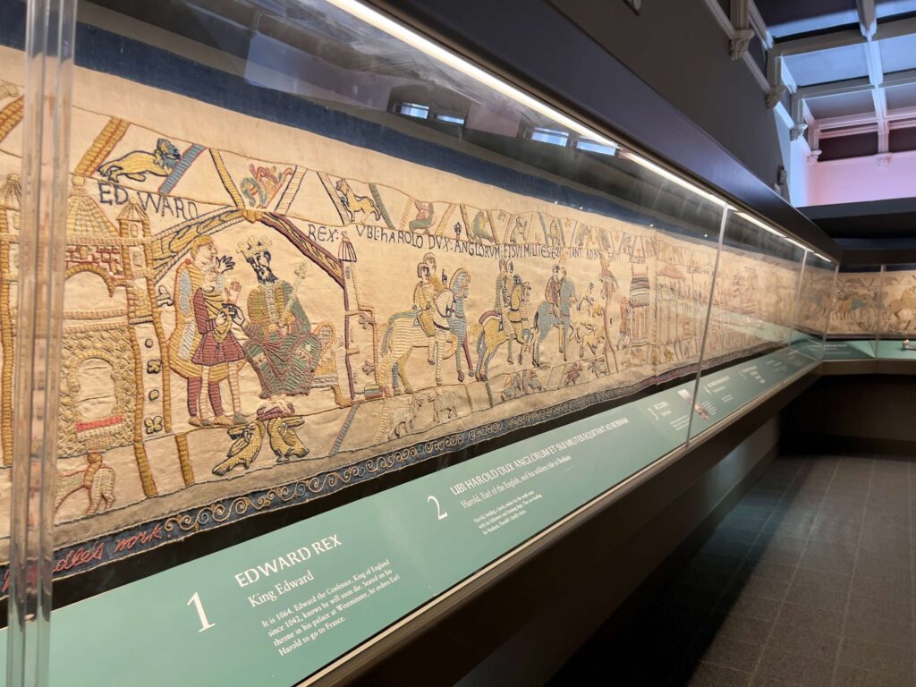 The British Bayeux Tapestry in the Reading Museum.