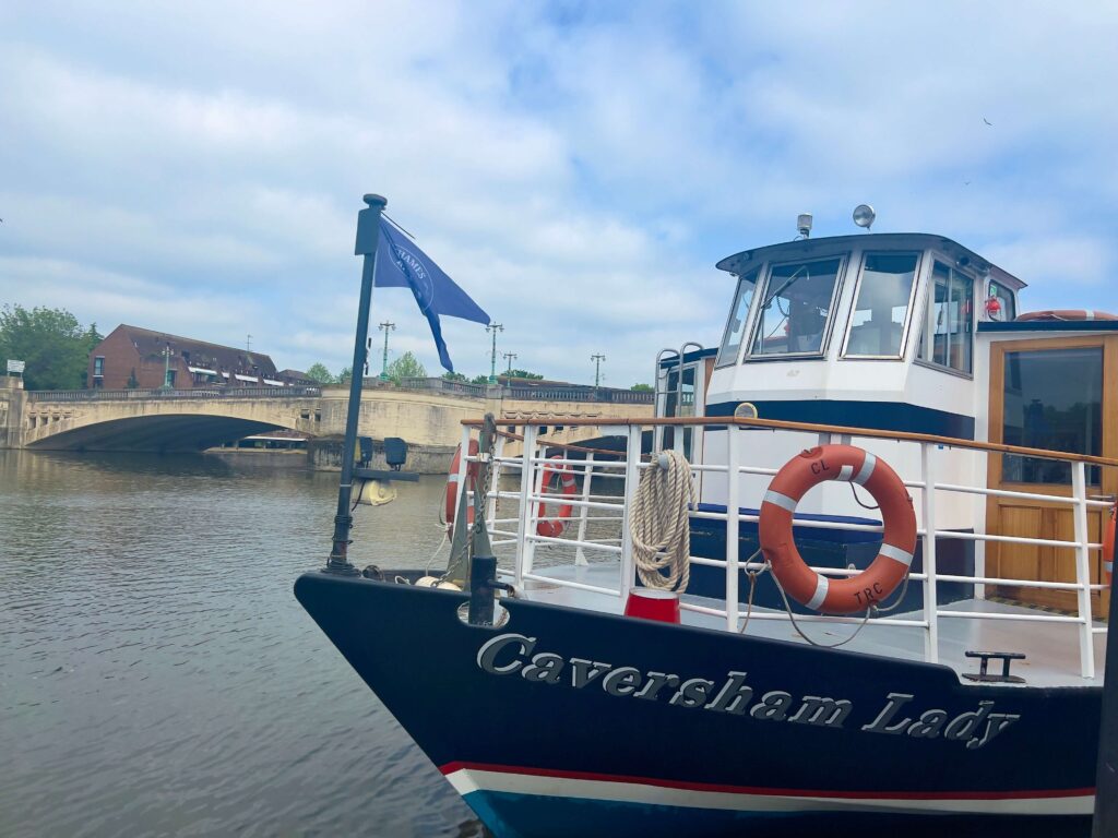 The Caversham Lady, one of the boats that does Thames river cruises in Reading.