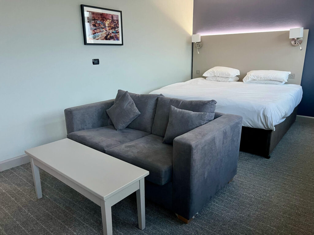 One of the Privilege rooms at the Mercure Manchester Piccadilly Hotel.