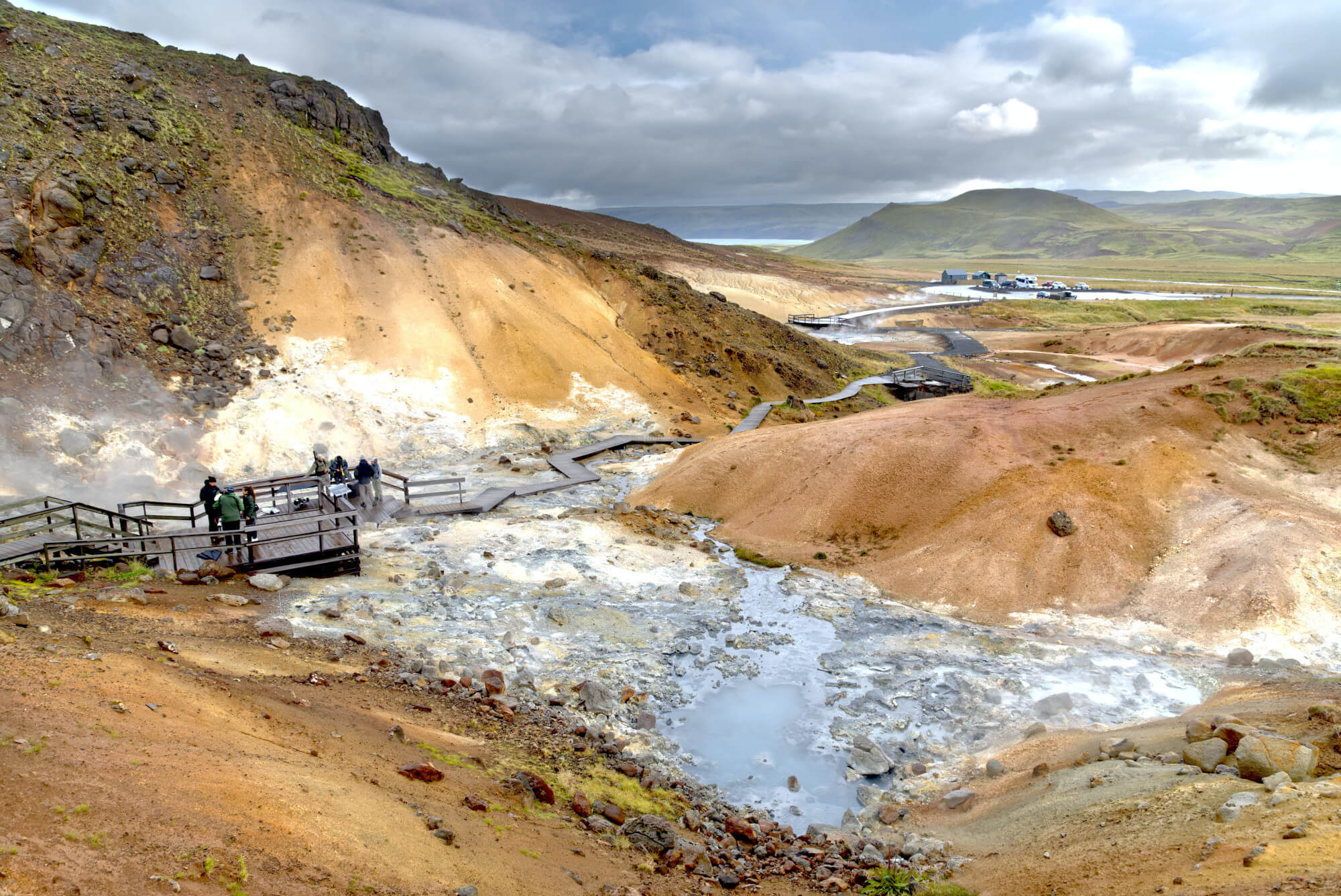Reykjanesfólkvangur nature preserve in Iceland.