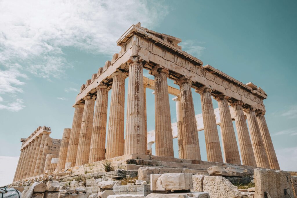 Ancient ruins in Athens.