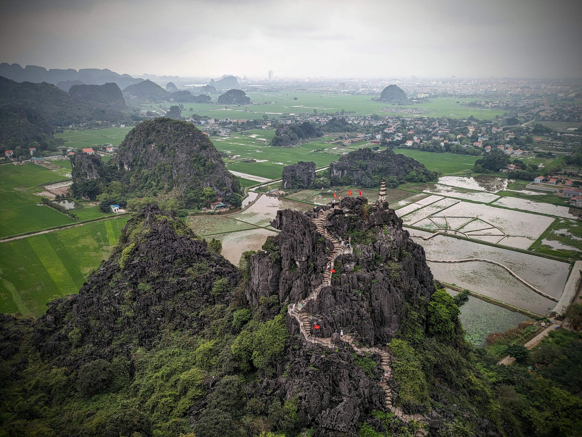 The beautiful hills of Ninh Binh in Vietnam.