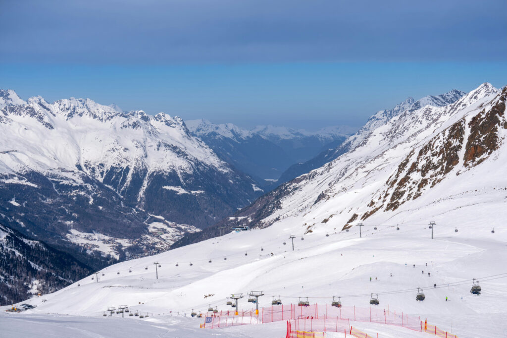 The Ötztal Valley Mountains in Austria.