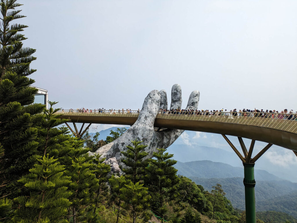 The Golden Bridge in Vietnam.