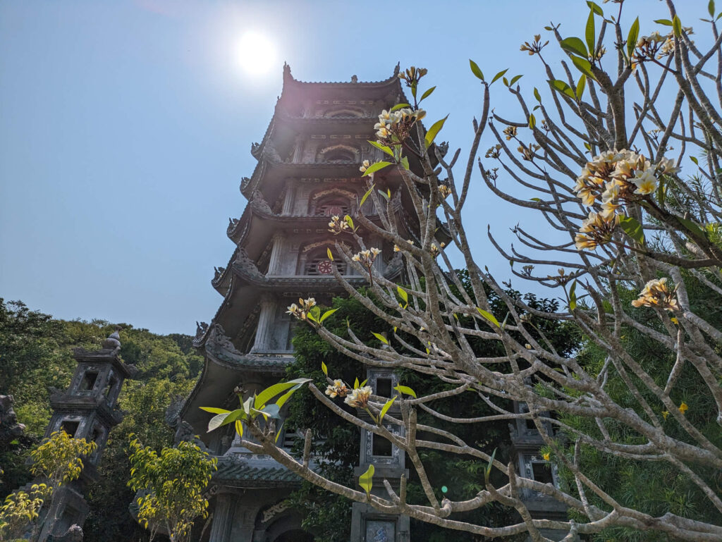 A temple at Marble Mountain.