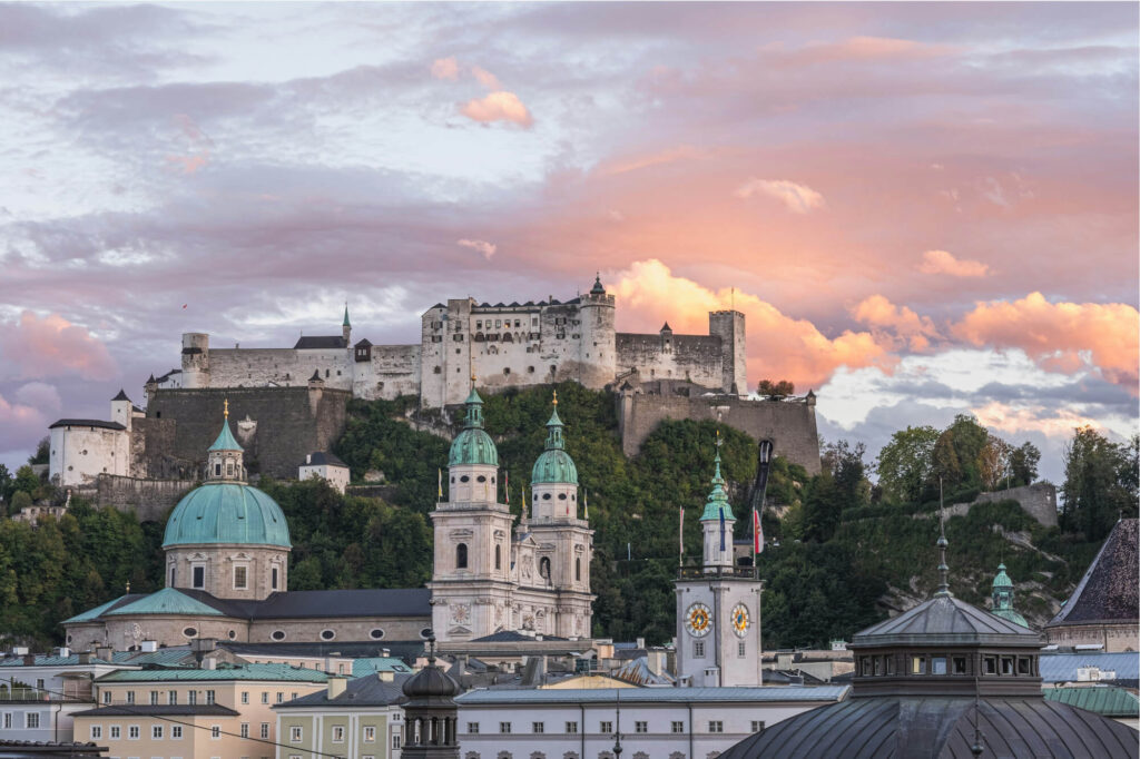 The castle in Salzburg.