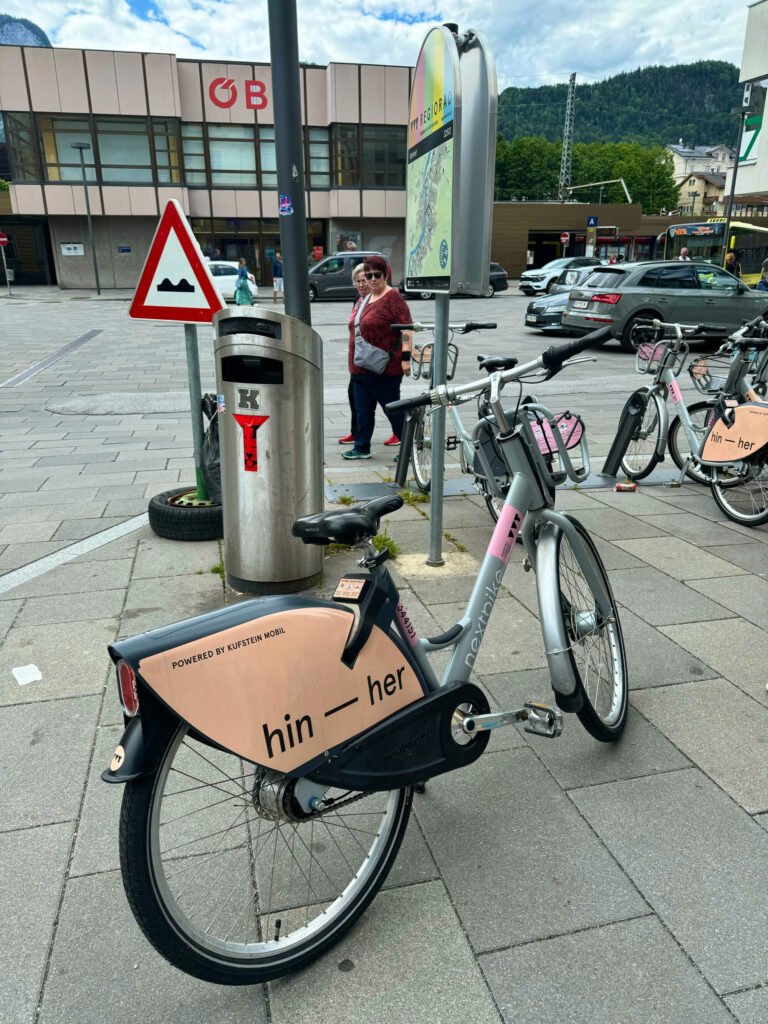 One of the city bikes in Kufstein.