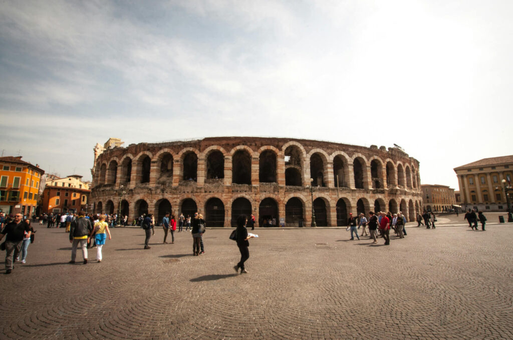 The Roman Arena in Verona.
