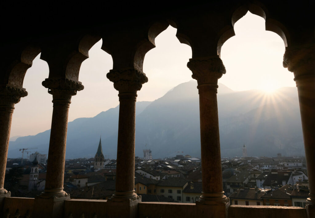 A view of Trento from Buonconsiglio Castle.