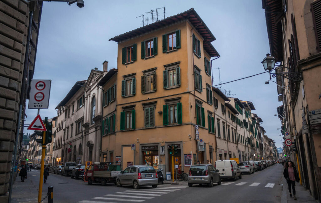 A street in Bologna, Italy.