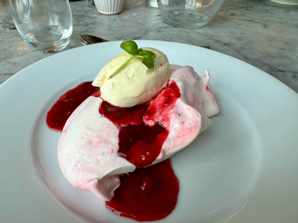 Eton mess at Hoar Cross Hall.