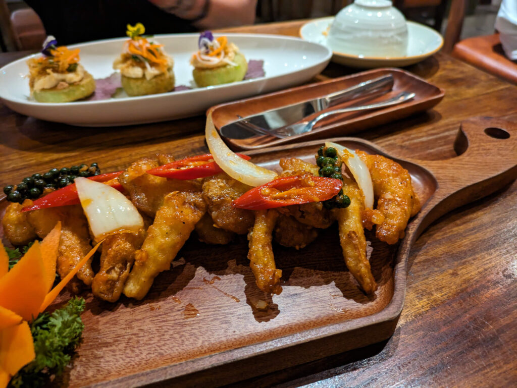 Dinner at Shamballa Vegetarian Restaurant and Teahouse in Ho Chi Minh.