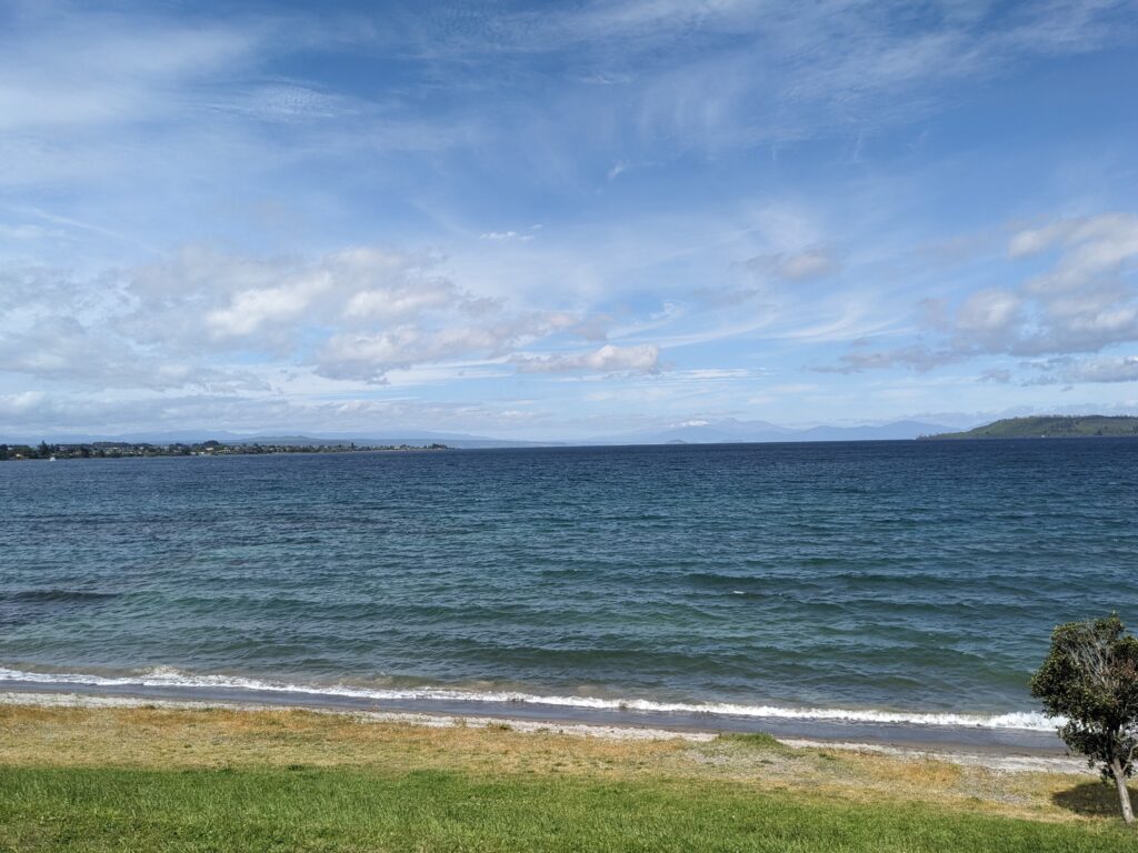 Lake Taupo in New Zealand.