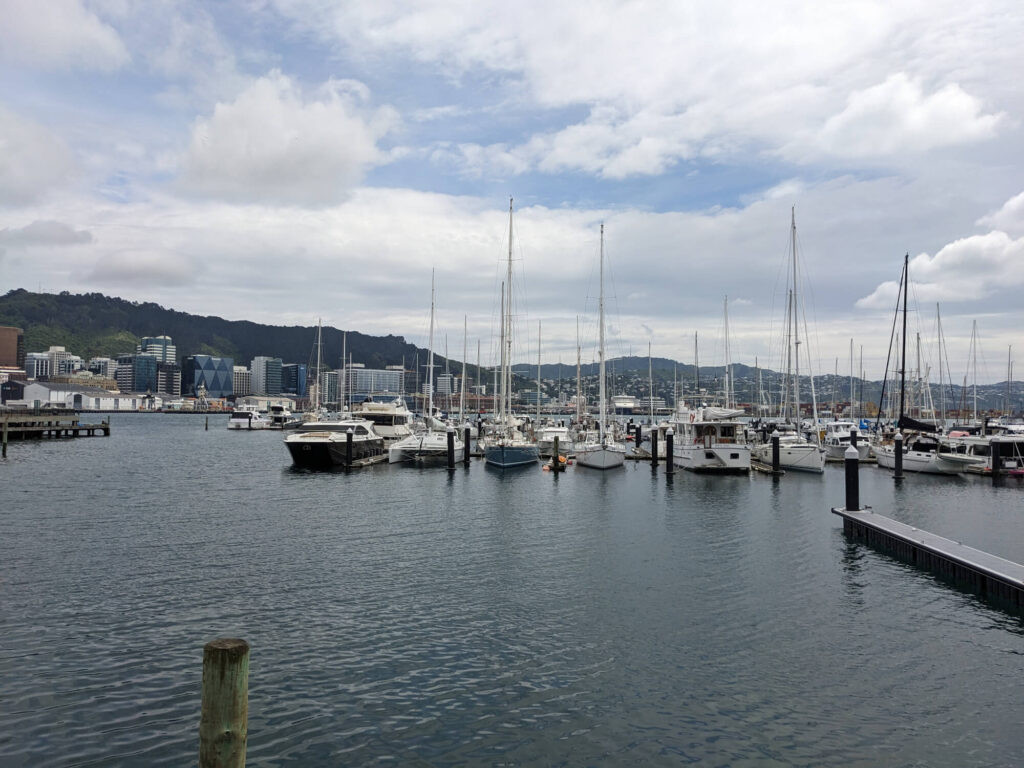 Boats at Wellington Harbour.