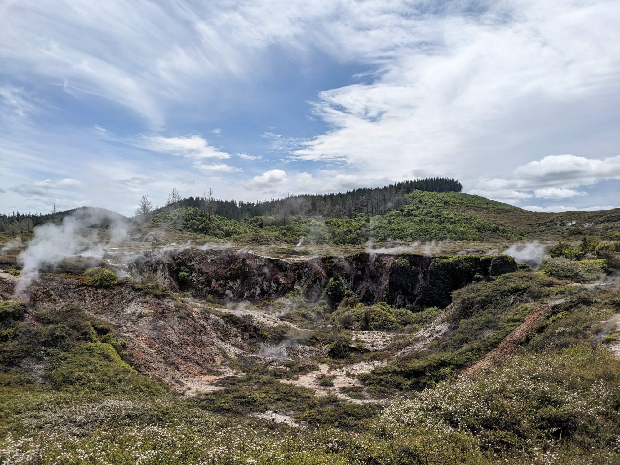 Geothermal activity at Craters of the Moon near Rotorua.