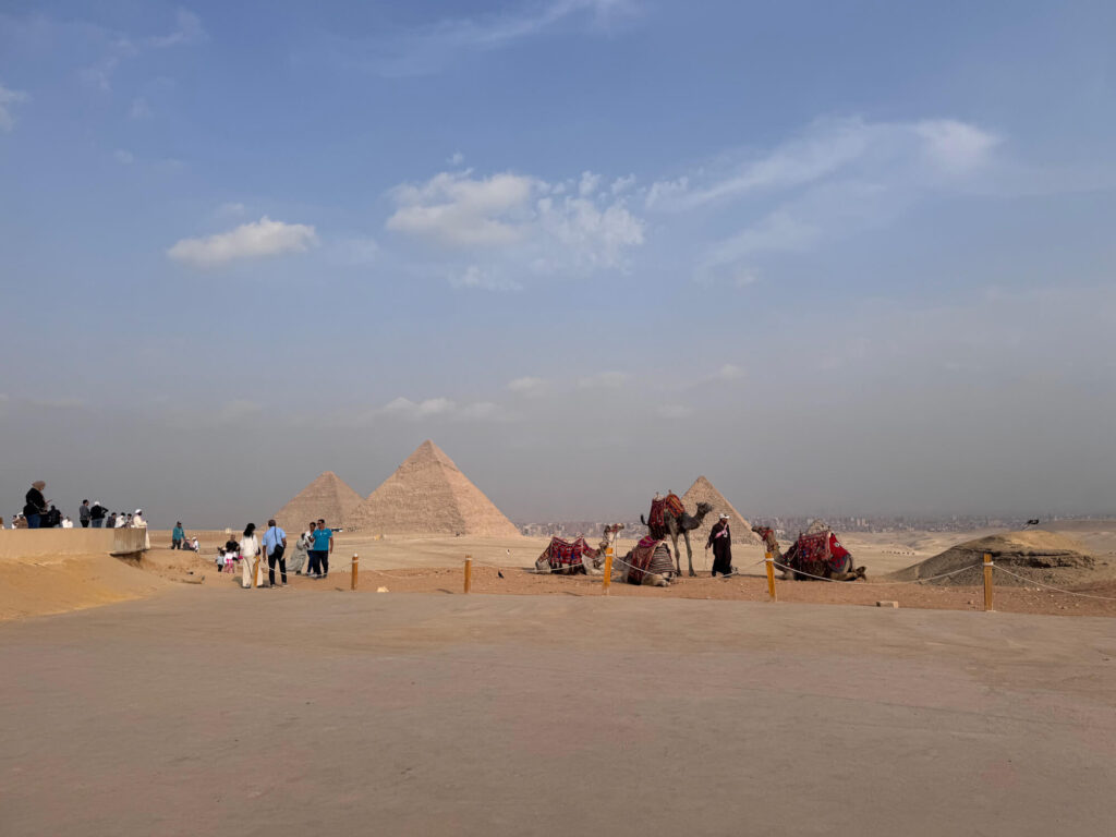 The pyramids of Giza.