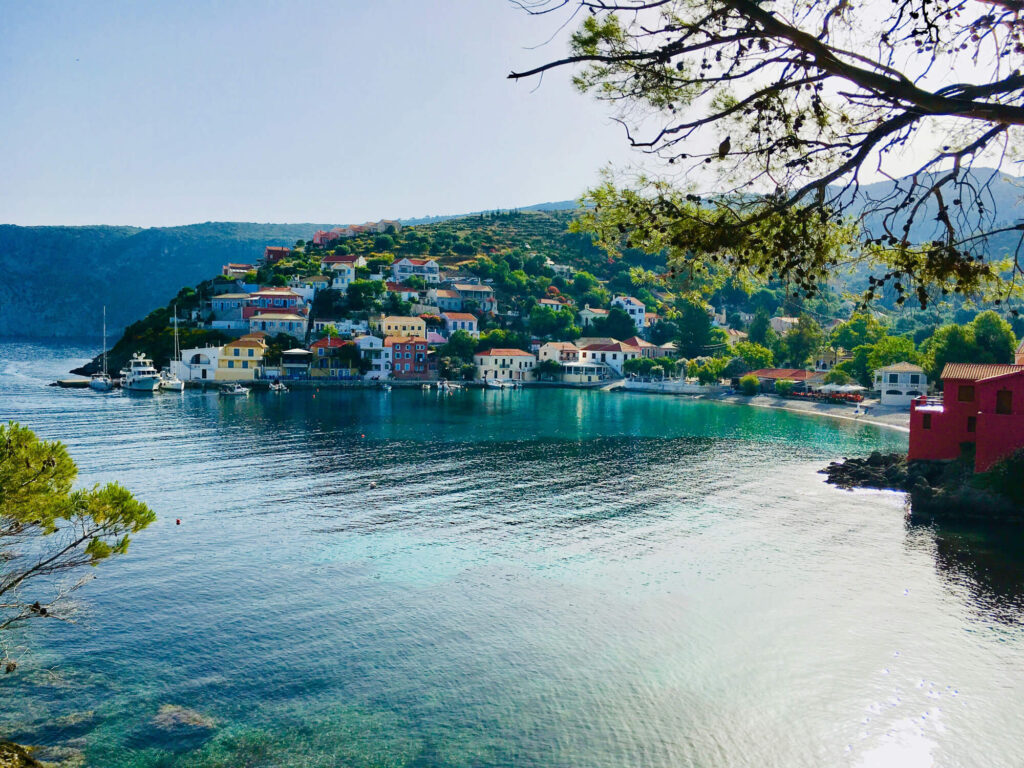 The coastline of Kefalonia in Greece.
