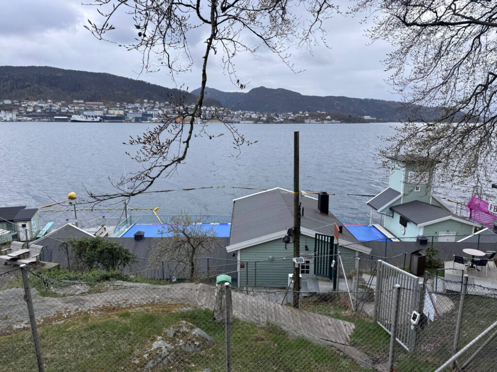 The view over Nordnes seawater pool in Bergen.