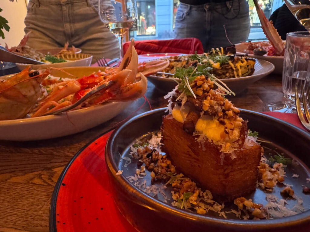 A potato fondant dish at Allmuen Bistro.
