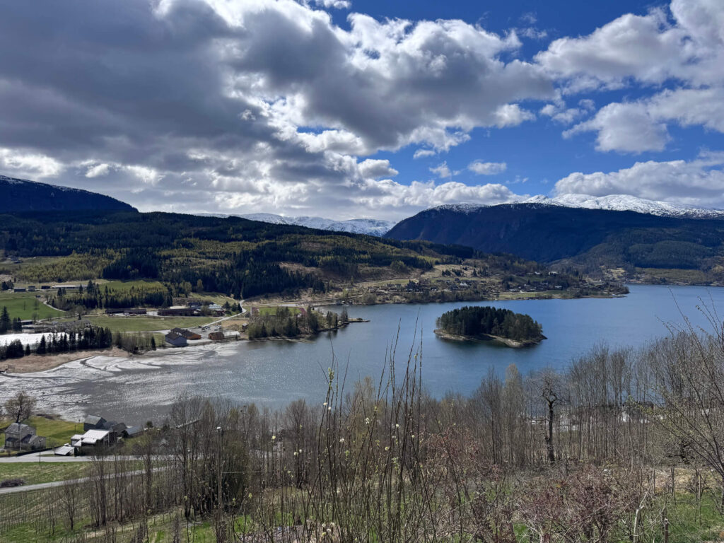 A view over a lake in Hardanger, Norway.