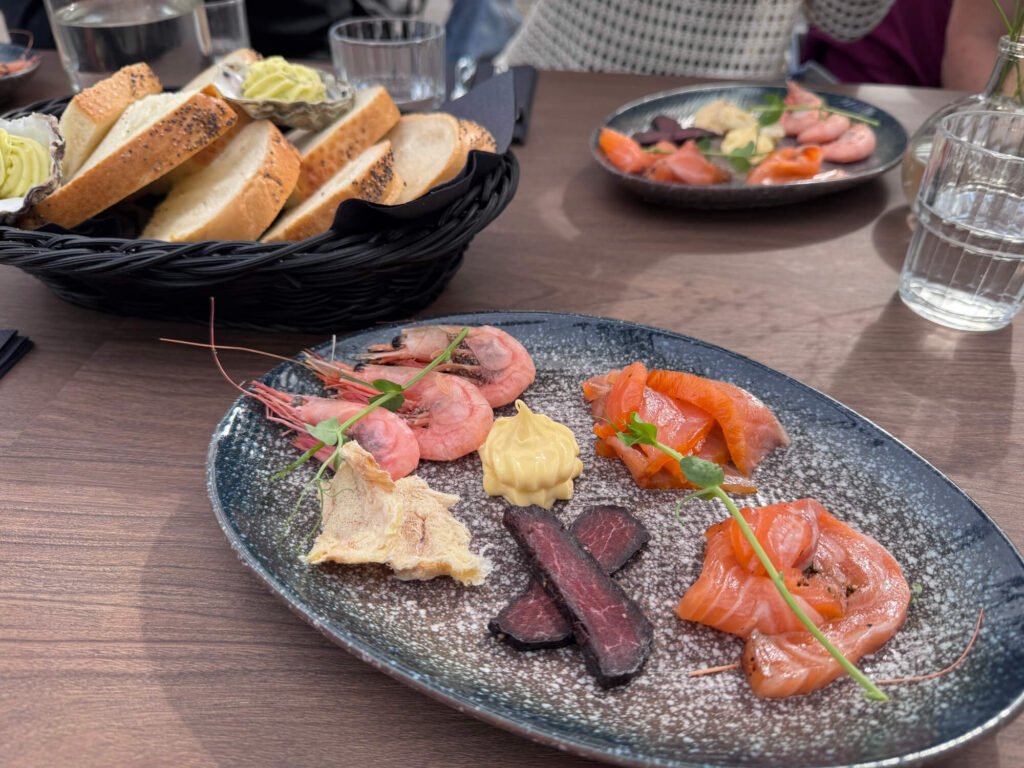 A seafood platter at Fish Me in Bergen.