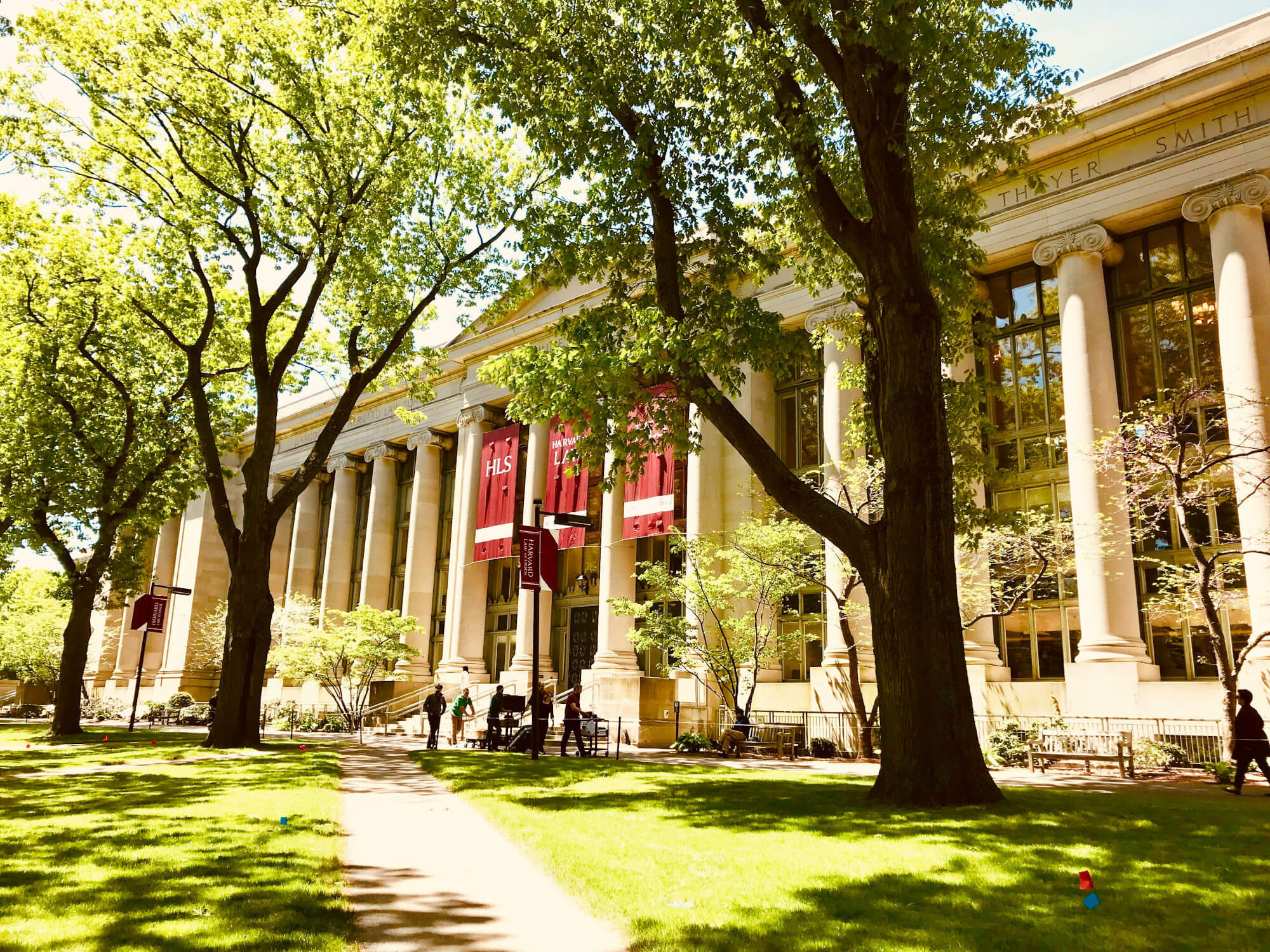A building at Harvard Law USA.