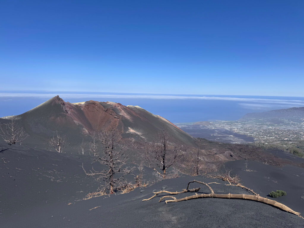 The Tajogaite volcano on La Palma.