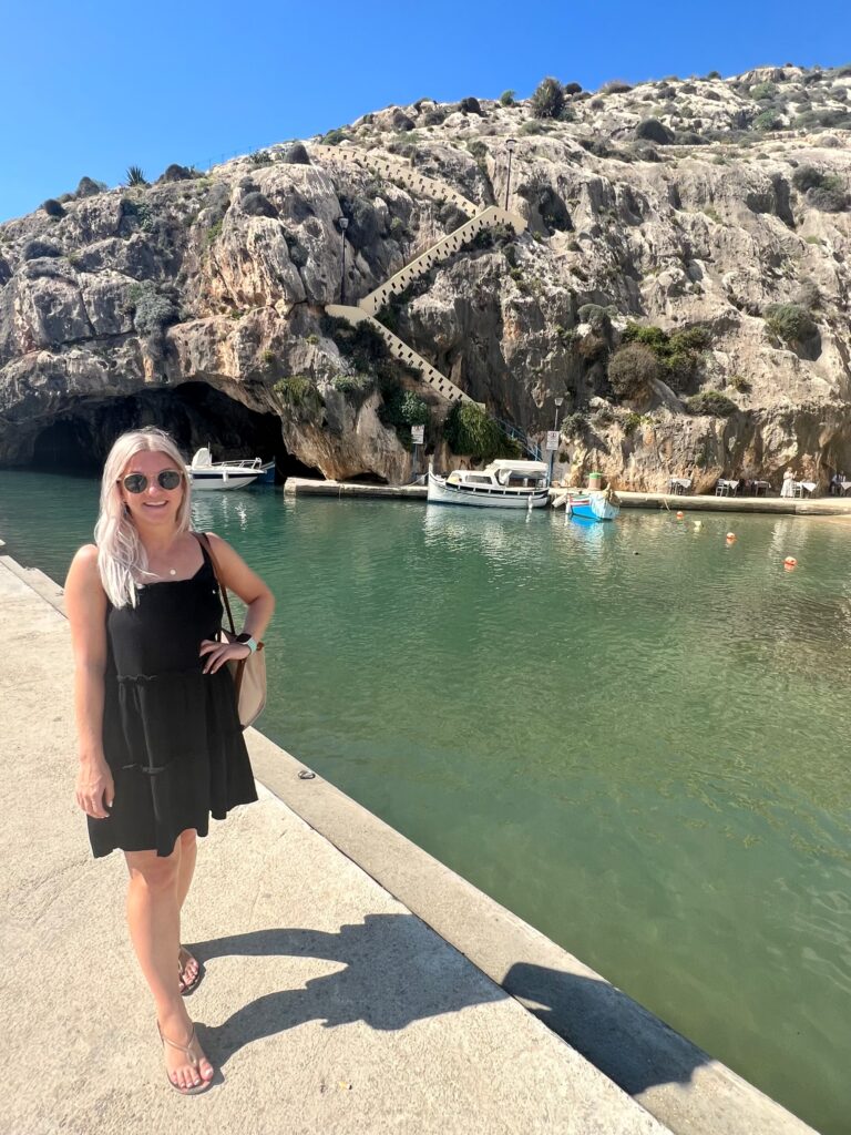 Sam by the sea in Gozo.